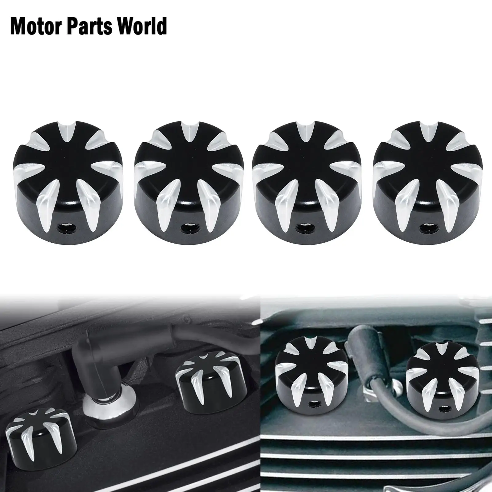 4Xmoto Bulloni Testa Coperture Candela Cassa Laterale Per Harley Touring Twin Cam Dyna Fat Bob Fxdf Street Bob Fxdb Sportster