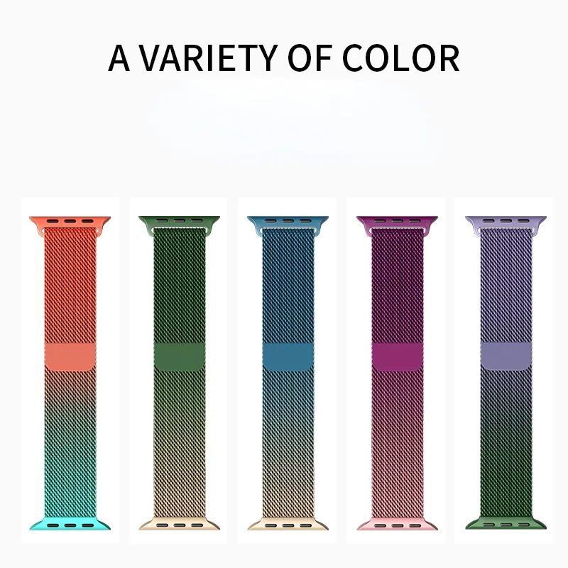Fashion Luxury Designer Metal Smart Watch Bands Mesh Iwatch Cinturino Milanese Sport Business Per Apple Watch Band Untle 7 8 Untra