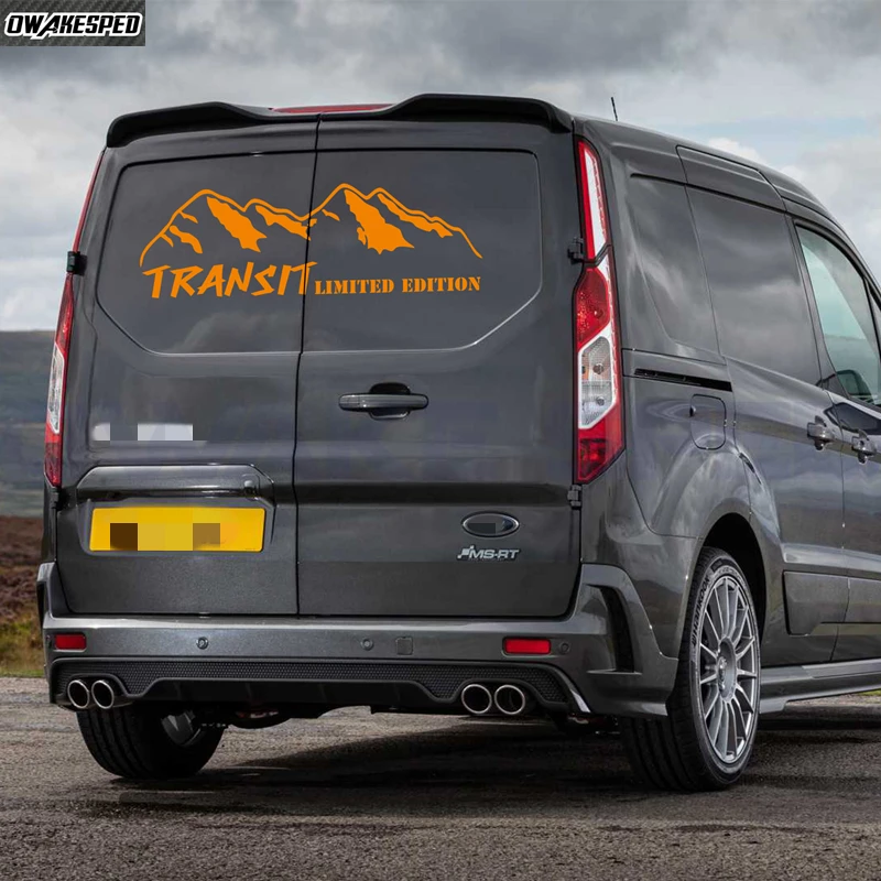 Adesivo Per Bagagliaio Posteriore Per Auto 2 Pezzi Per Ford Transit Custom Connect Van Camper Edizione Limitata Sport Stripe Auto Body Decor Decalcoma