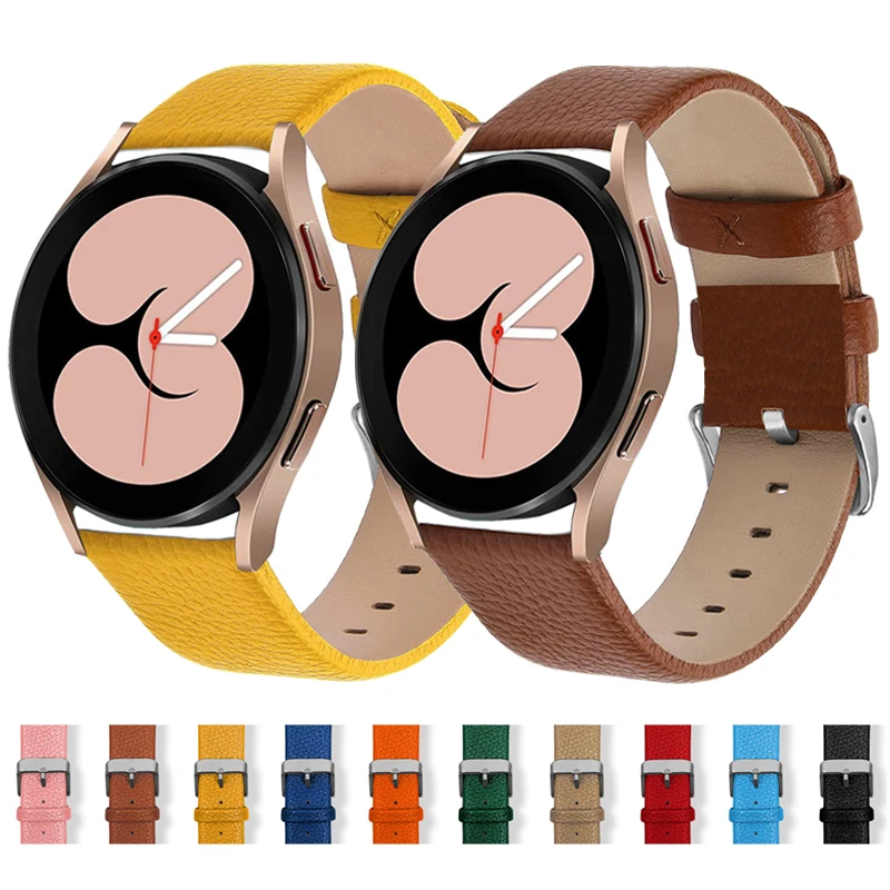 Cinturino Da 22Mm Per Samsung Galaxy Watch 3 46Mm Huawei Gt2 3 Pro Cinturino In Pelle 20Mm Per Samsung Watch 4 5 Pro Watch Band