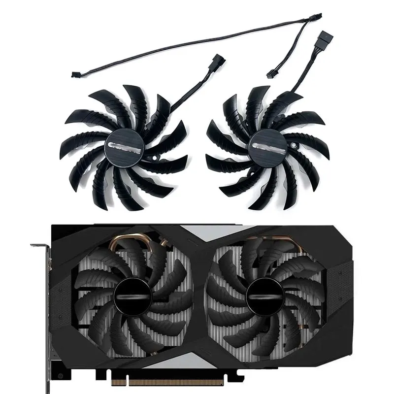 Ventola Gigabyte Gtx 1660 Ti Gpu 95Mm Muslimex Gtx 1650 Per Ventola Di Raffreddamento Scheda Gigabyte Rtx2070 Rtx 2060 Super 2070 Windforce Oc