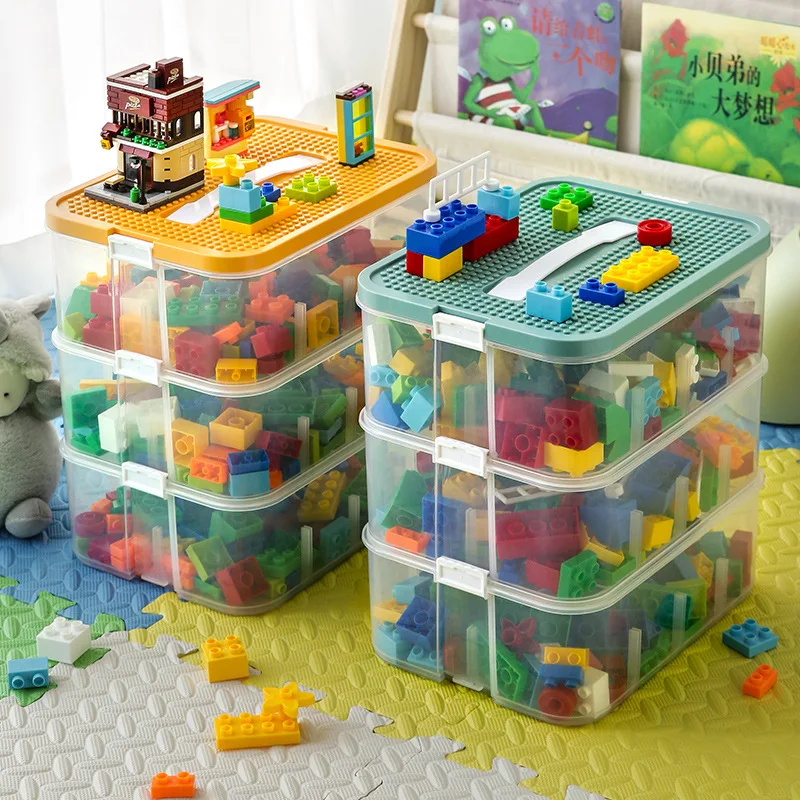 Lego Storage Box Building Block Organizer Particelle Giocattolo Puzzle Contenitore Divisorio Lego Storage Bin Organizzatore Di Giocattoli Per Bambini