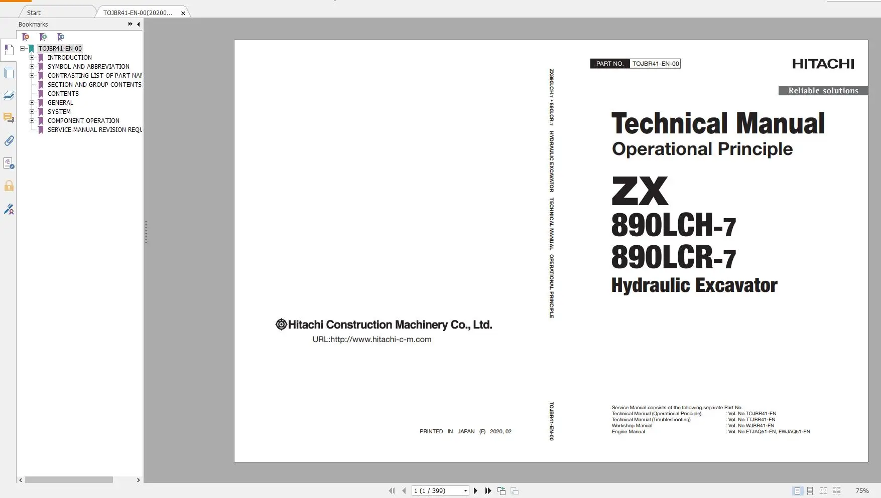 Escavatore Hitachi Zx Aggiornato 2021 11.4Gb Manuale Tecnico, Catalogo Parti, Manuale Officina, Schema Elettrico