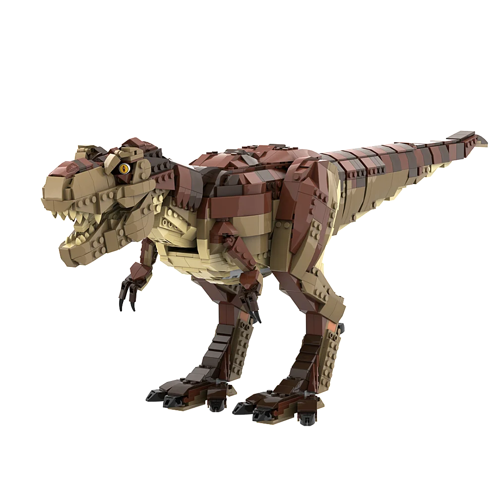 Moc 75936 T. Rex Redesign Dinosaur Building Block Set Tyrannosaurus Rex Sword Dragon Film E Televisione Modello Mattoni Regali Giocattolo