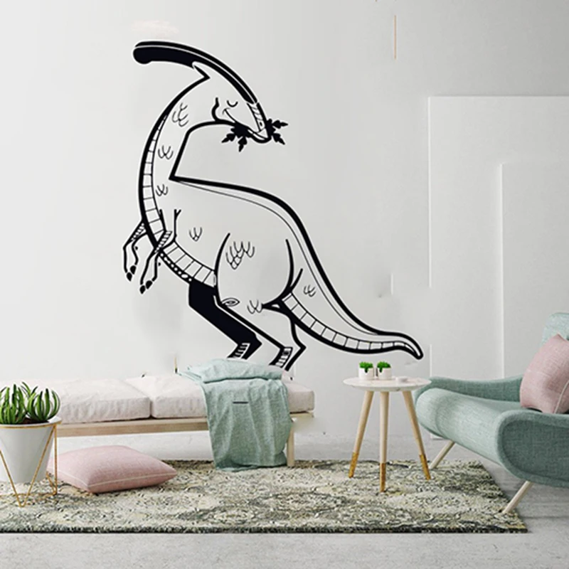 Cartoon Large Dinosaur Triceratops T-Rex Animal Wall Sticker Boy Room Kids Room Dinosaur Dino Animal Wall Decal