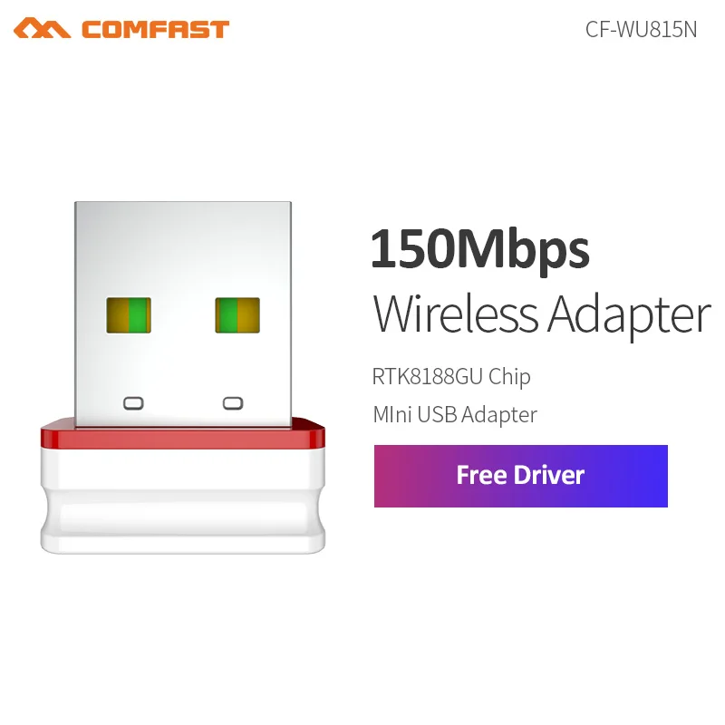 Driver Gratuito Comfast 150Mbps Mini Scheda Di Rete Wireless Usb Wifi Lan Adapter 802.11N/G/B Adattatori Wi Fi Antenna Per Pc Computer