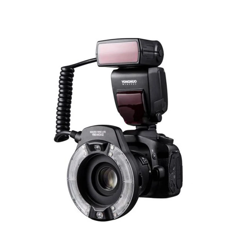 Yongnuo Macro Flash Yn14Ex Ii M/Ttl Anello Tipo Di Doppia Lampada Del Flash Macro Per Canon 5D4 1Dx2 5Dsr 750D 6D2