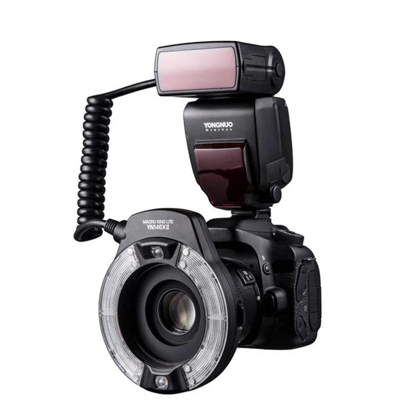 Yongnuo Yn14Ex Ii Ttl Led Macro Ring Flash Light Doppia Lampada Macro Flash Per Canon 5 D4 1 Dx2 5Dsr 750D 6 D2 Dslr Camera