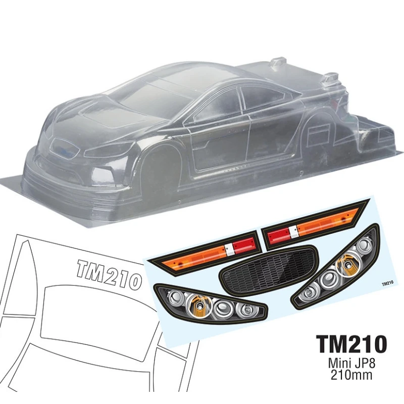 Tm210 1/10 Mini Jp8 R/C Corpo, Telaio 210Mm M Tamiya M07 M07R