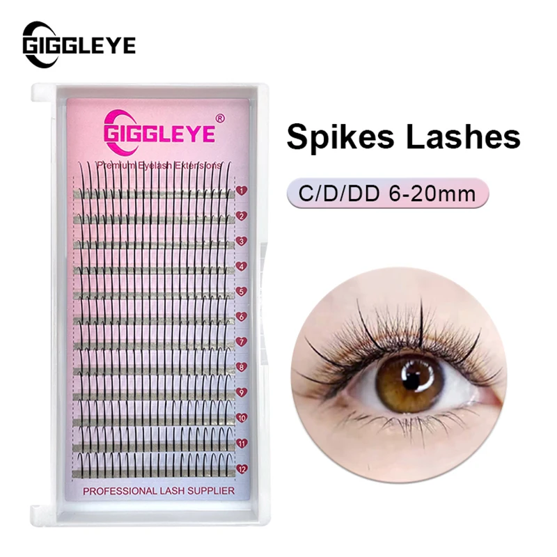 New Premade Fans Lashes 6-20Mm & Mix Length C D Dd A/M Shape Spike Eyelash Fluffy Individual Eyelashes Extension Supplie Makeup