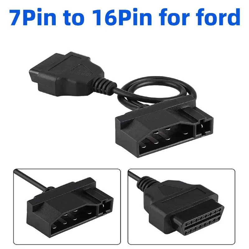 Connettore Obdii Per Ford Obd 7 Pin Obd1 A Obd2 Convertitore Adattatore Cavo Scanner Diagnostico Adattatore Connettore Diagnostico Automatico