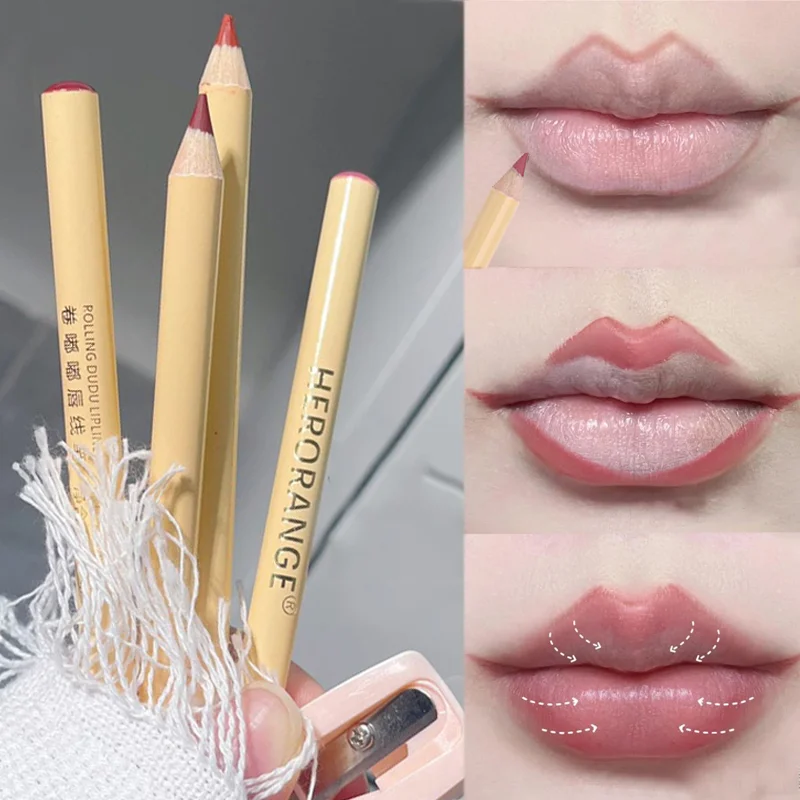 Waterproof Nude Contouring Lipstick Matte Lip Liner Lasting Outline Lips Shape Natural Smooth Lips Pencil Lips Makeup Cosmetic