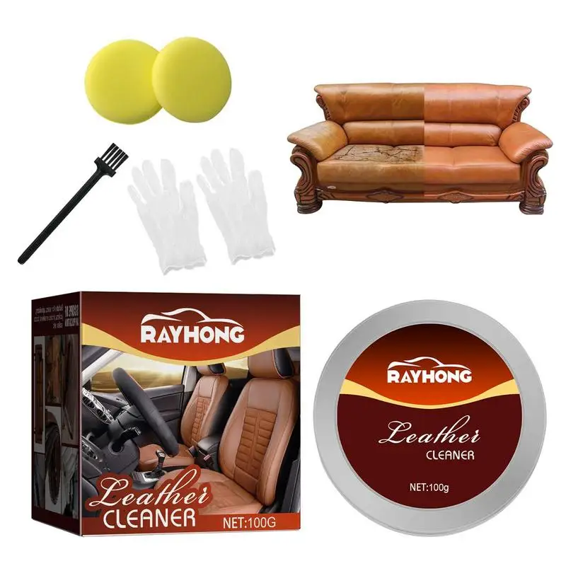 Restauratore In Pelle Kit Per La Cura Dell'Auto Crema Pelle Pelle Colore Restauratore E Applicatore Seggiolino Auto Divano Cappotti Scratch Crack Rest