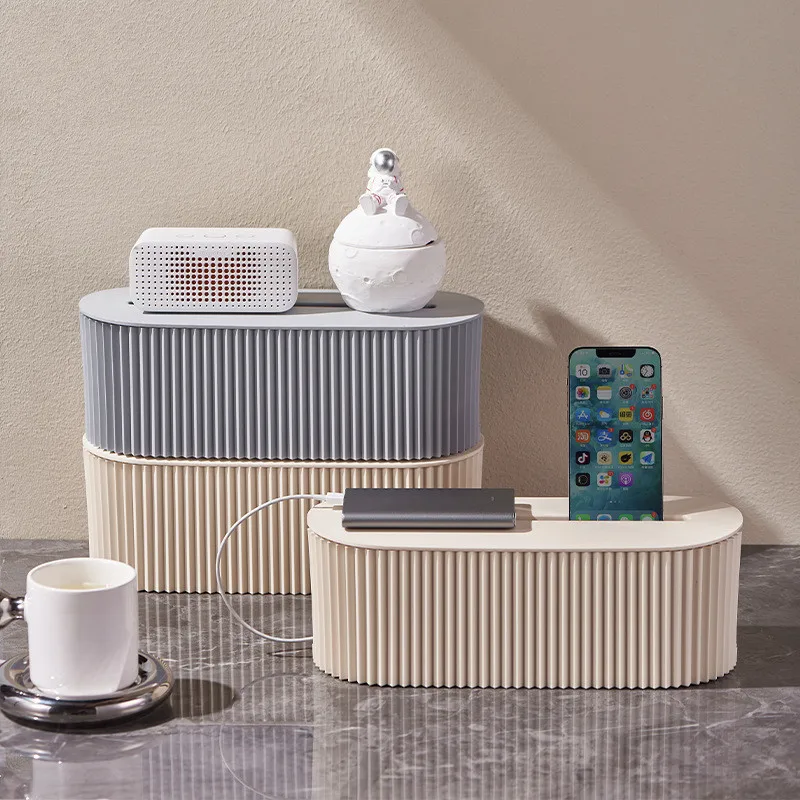 Nordic Plug Board Storage Box Cable Wire Organizer Case Socket Wireless Wifi Router Bracciale Desktop Data Line Plug Holder Shelf