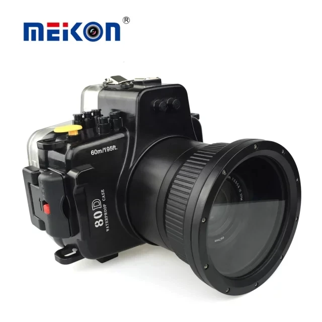 Meikon 40 M 130Ft Subacquea Impermeabile Camera Housing Caso Diving Per Canon Eos 80D Dslr Digital Camera Scuba Abiti