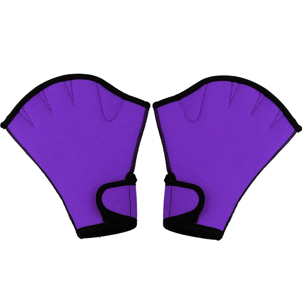 1 Paio Di Guanti Da Nuoto Fitness Acquatico Resistenza All'Acqua Aqua Fit Paddle Training Guanti Senza Dita