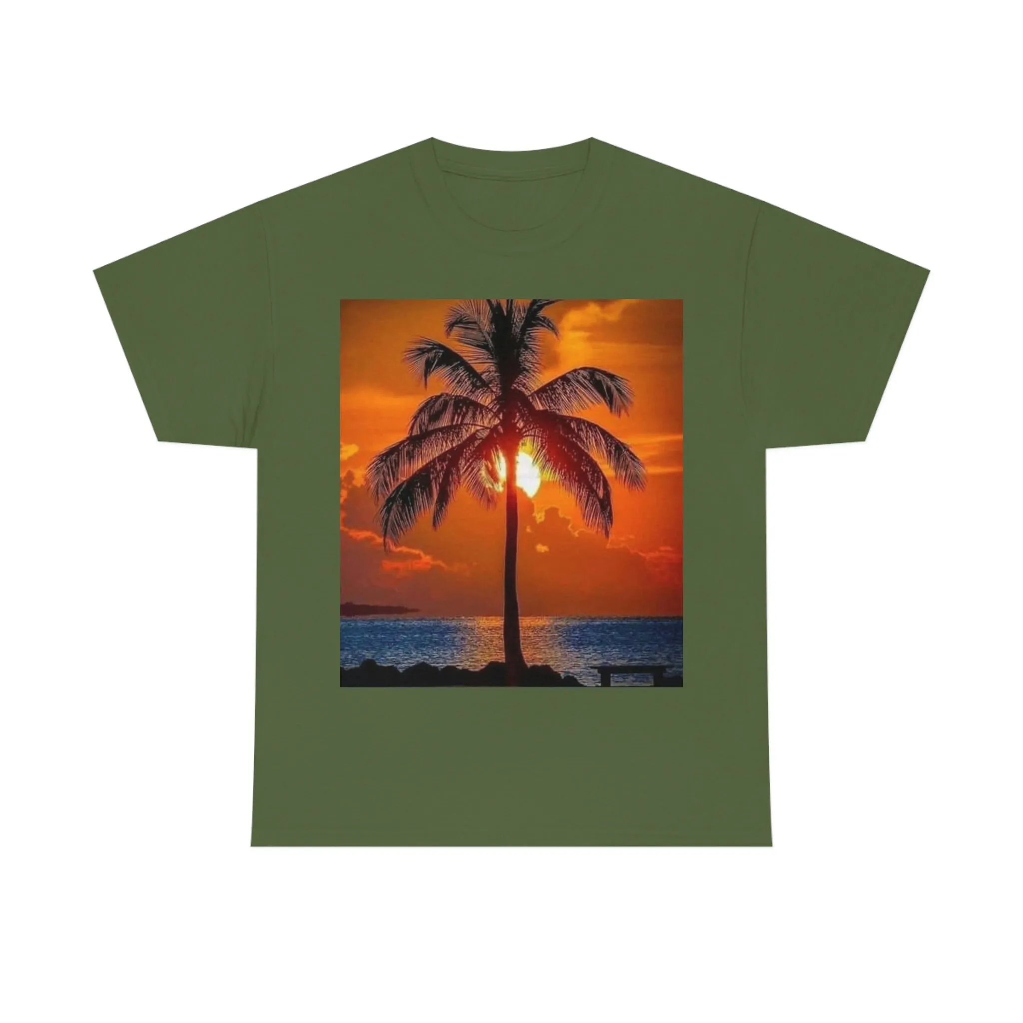 Maglietta Palm Sunset Maglietta Rap Artist Nuovo Abbigliamento Rap Unico