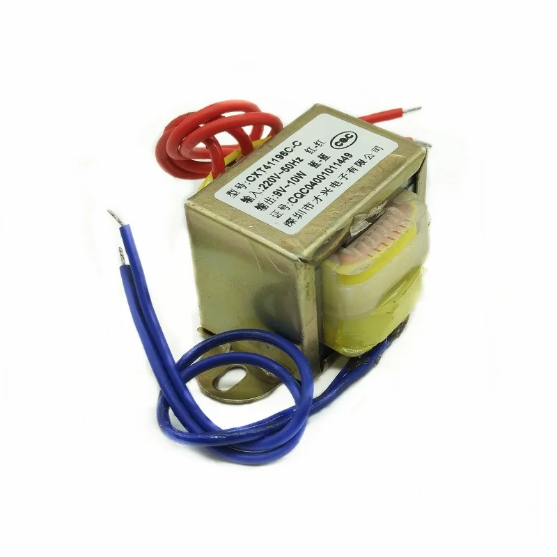Trasformatore Di Potenza Tipo Ei41 Trasformatore Amplificatore Di Potenza Audio Da 220V A 9V 1A Ac 9V 1000Ma