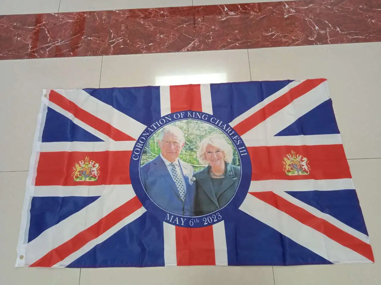Attività All'Aperto Inghilterra 100% Poliestere Incoronazione Gran Bretagna Uk King Charles Iii Bandiere Per L'Incoronazione 2023
