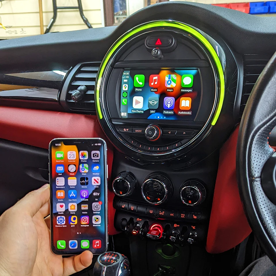 Icarplay Mini Cooper F56 F56 Wireless Apple Carplay Android Auto Reverse Camera Retrofit Interfaccia Su Navigazione Oem
