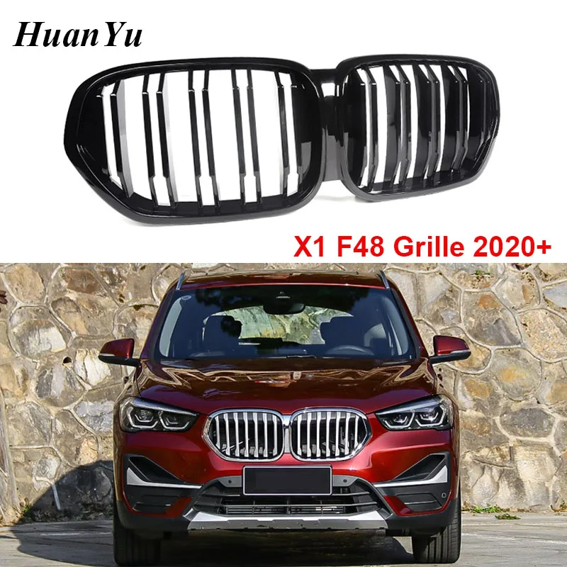 Nuovo F48 F49 Da Corsa Griglia Per Bmw X1 F48 Lci Paraurti Anteriore Griglie Sdrive20Li Xdrive25Li 1-Slat Della Maglia Della Griglia 2020 +