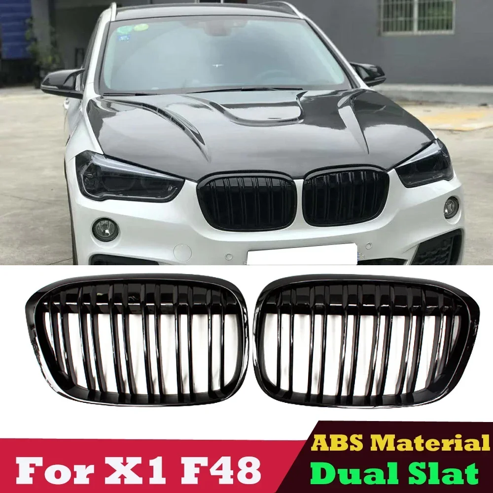 F48 Griglia Abs Materiale Anteriore Griglia Renale Cappa A Rete Per Bmw X1 F48 F49 2016-2019 X1 Xdrive25I