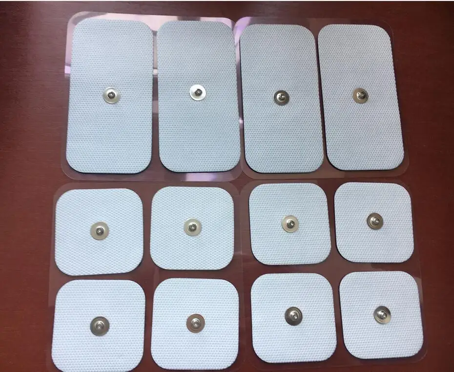 Elettrodi A Doppio Scatto Autoadesivi 12Pcs Per Stimolatori Muscolari Compe Compex