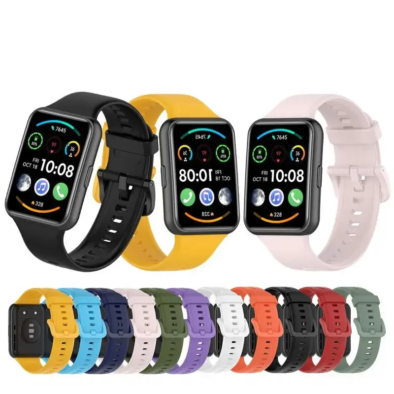 Cinturino In Silicone Morbido Colorato Per Huawei Watch Fit 2 Bracciale Con Cinturino Smartwatch Originale Per Huawei Watch Fit2 Classic Active