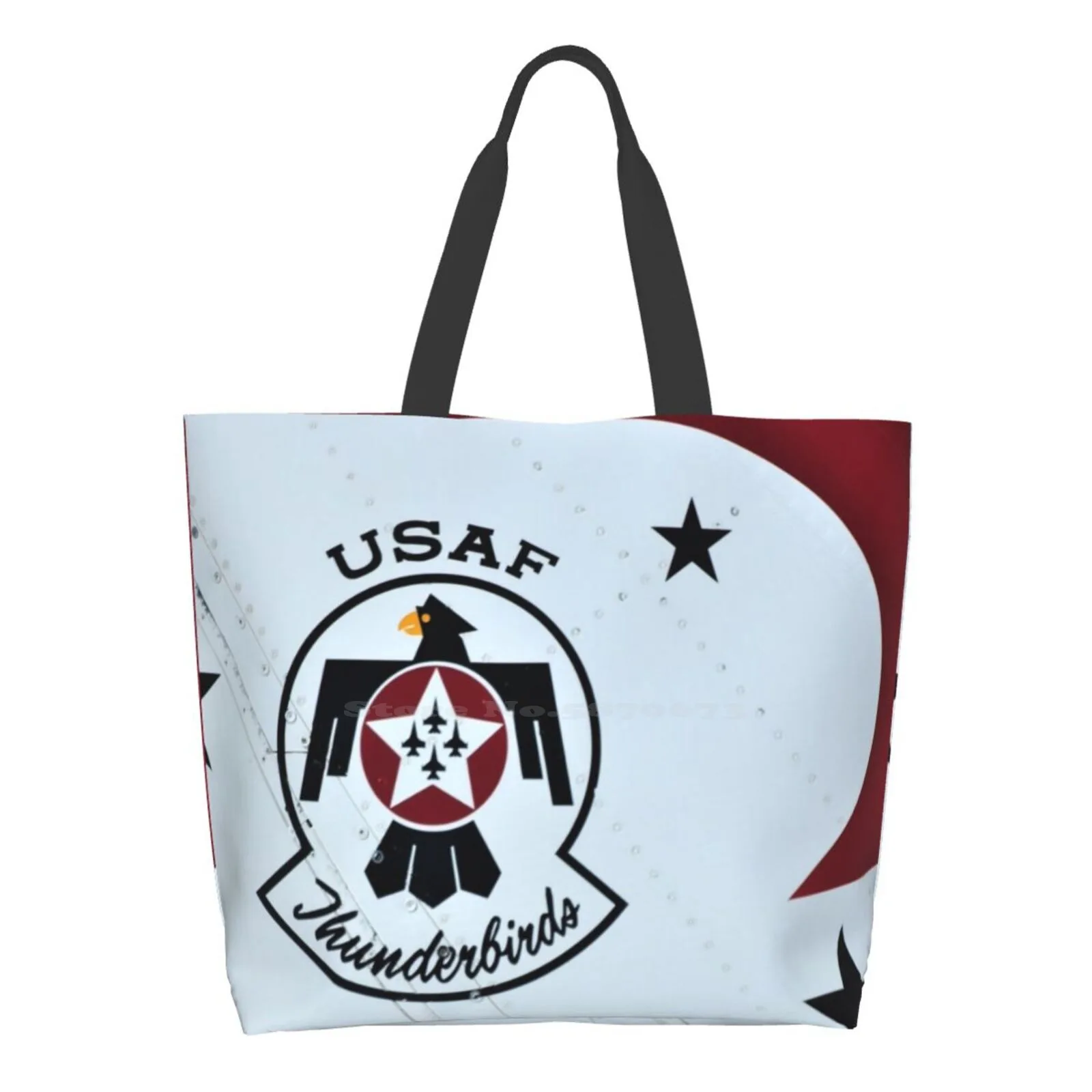 Usaf Thun Rds Borse Firmate Shopping Tote Stars Thun Rds Tail Logo Emblem Us Air Force Air Airplane Jet
