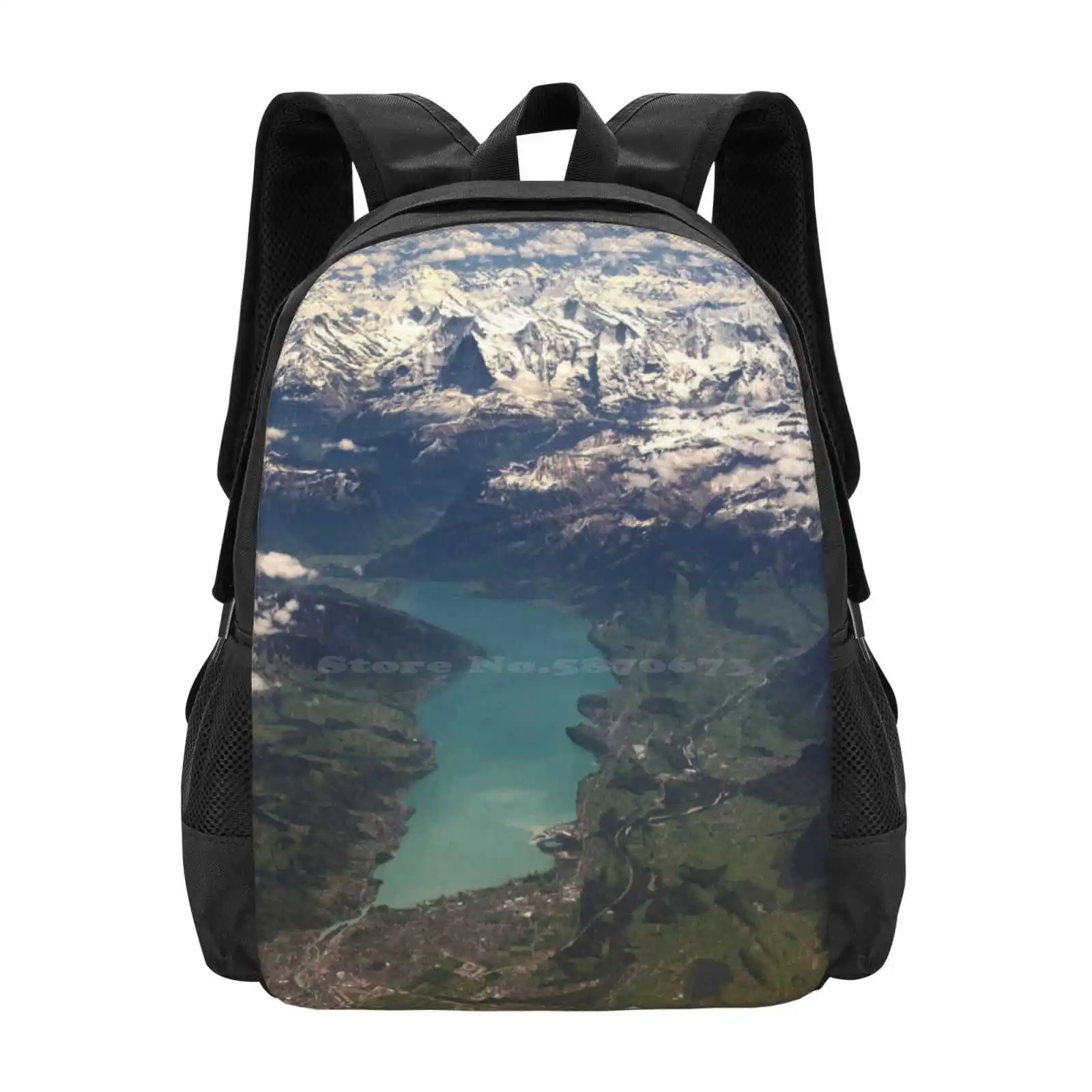Lake Thun : Of The Eiger , Moench E Jungfrau Zaino Da Scuola Di Grande Capacità Borse Per Laptop Eiger Alpinismo Bernese Alps