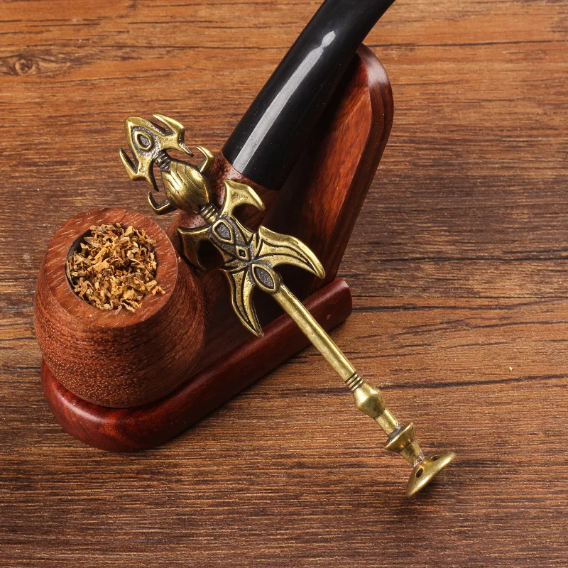 2024 Nuovo Rame I Grandi Accessori Per Tubi Facili Standard Pipe Nail Bronze Pipe Tamper Tool Per Tubi Del Tabacco Pipa Da Fumo