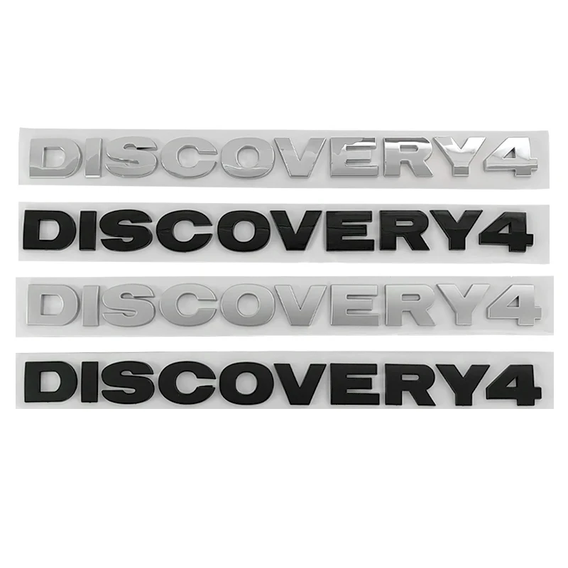3D Logo Discovery Letters Car Hood Badge Bonnet Grill Emblem Trunk Decal Per Land Range Rover Discovery 4 Sticker Accessori