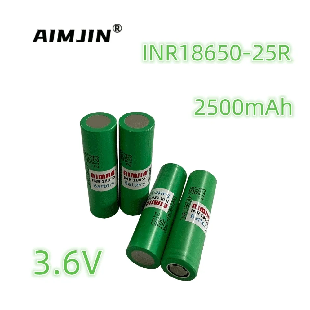 Batteria 3.6V 2500Mah 18650 Per Batteria Esterna Sostitutiva Della Batteria Al Litio Samsung Inr 18650 25R