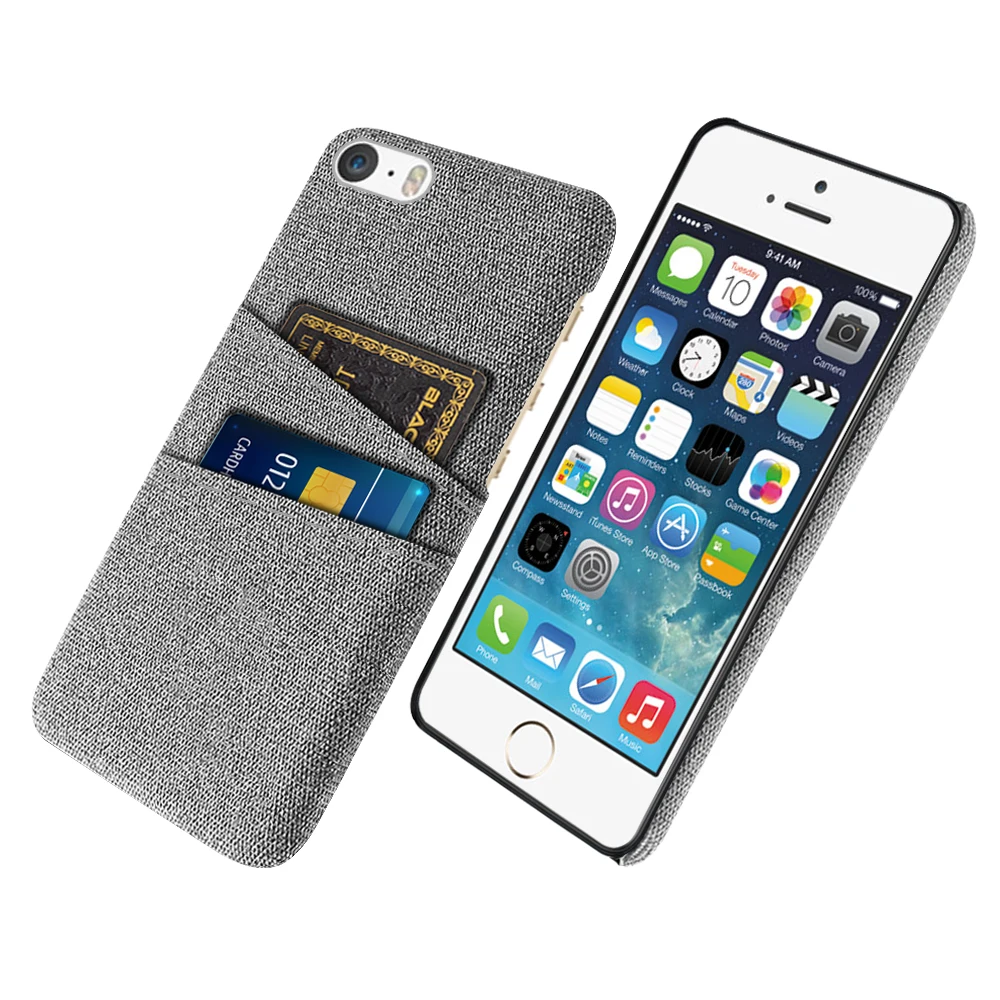 Iphone 5S Caso Per Iphone 5 5S Se Caso Tessuto Di Lusso Copertura A Doppia Scheda Per Iphone Se 2016 5 5S 5G 4.0 "Coque Funda A1453 1457 1518