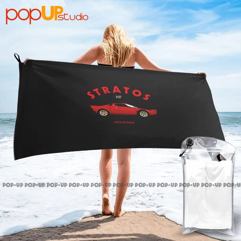 Lancia Stratos 1974 Quick Dry Towel Large Printed Beach Towel Superfine Fiber