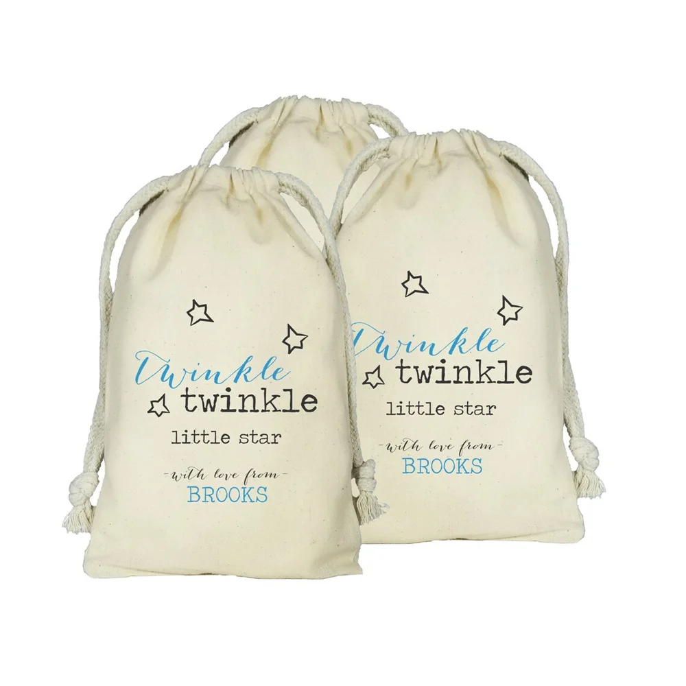 Borse Bomboniere Little Star, Bomboniere Personalizzate Per Baby Shower, Borse Per Bomboniere, Bomboniere Per Neonati, Set Di 20 Borse Scintillanti Pe
