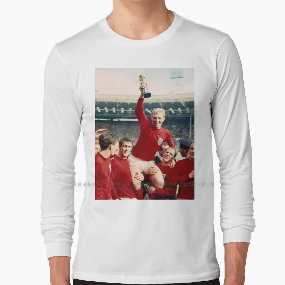 Bobby Moore 1966 Maglietta A Maniche Lunghe Tee Bobby Moore 1966 Hammer Nuovo Più Venduto Wow Awesome Rush Exclusive Just In Limited