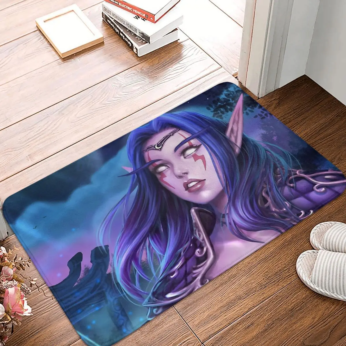 Tappeto Antiscivolo Da Bagno Wow Hunter Night Flanella Mat Welcome Door Mat Floor Decor Rug