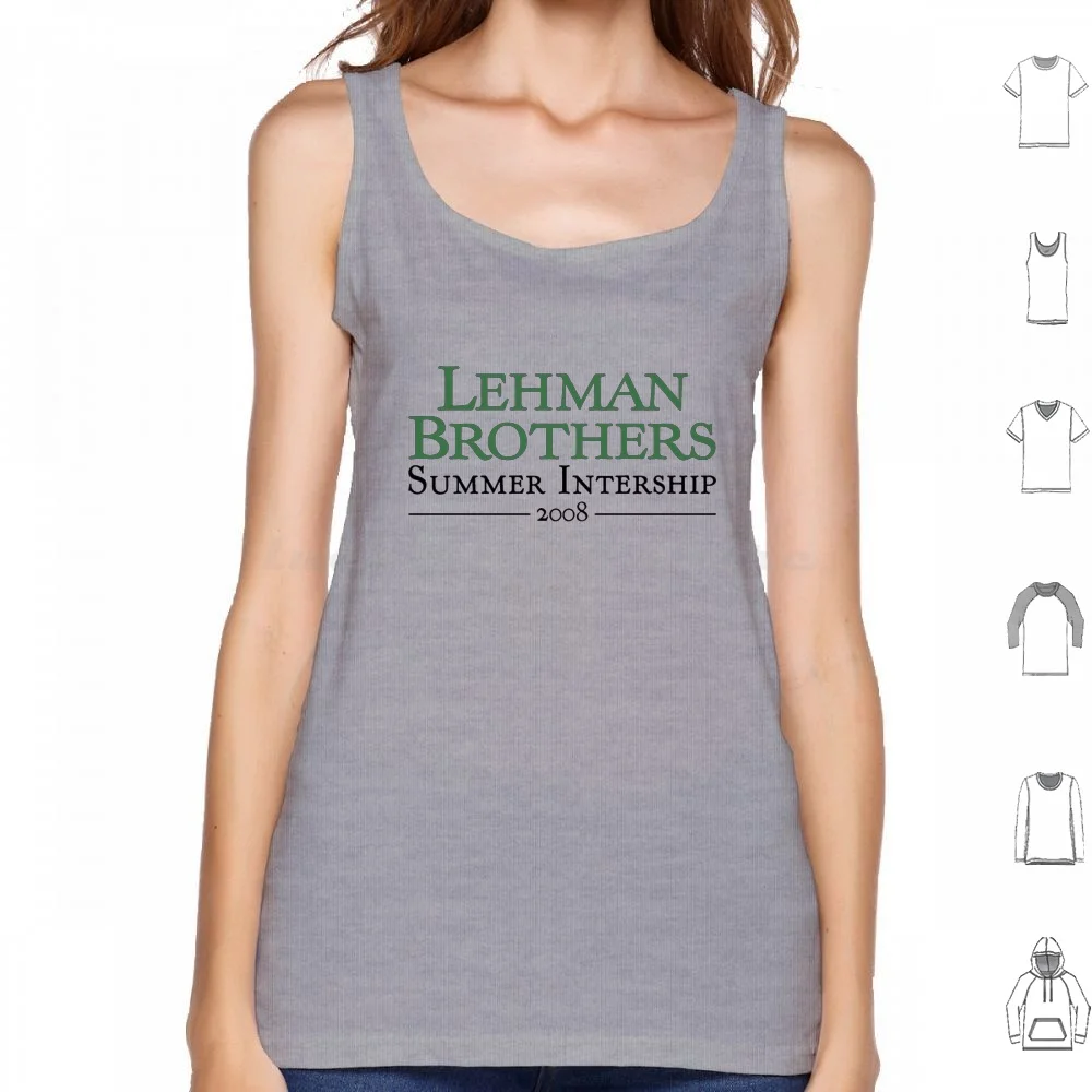 Leeman Brothers Summer Interstage 2008 Canotte Condensate Stampa Cotton Goldman Sachs Morgan Stanley Wall Street