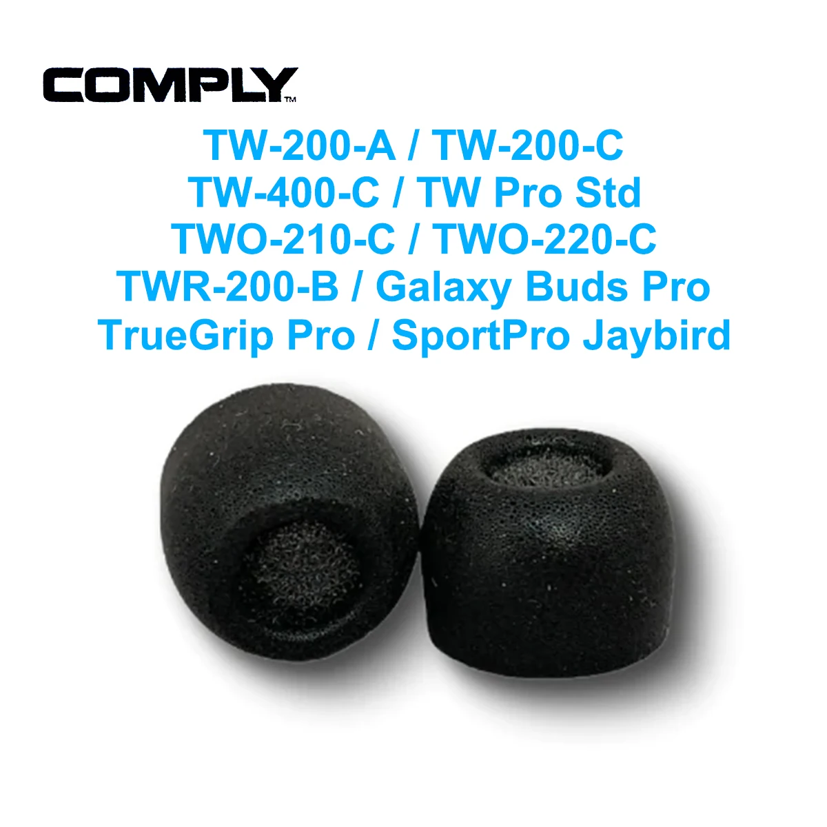 Conforme A Truegrip™Tw-200-A Tw-200-C Auricolari Di Isolamento In Memory Foam Suggerimenti Per Auricolari Di Ricambio Per Anker/Edifier/Samsung Galaxy
