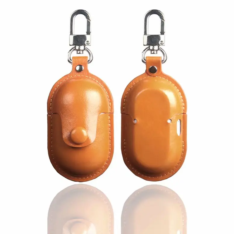 Custodia Protettiva In Pelle Pu Per Samsung Galaxy Buds Custodia Per Auricolari Lighlight Oil Leather Series