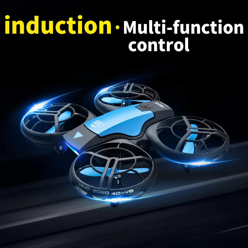 Nuovo V8 Mini Drone 4K 1080P Hd Camera Wifi Fpv Pressione Dell'Aria Altitudine Tenere Quadricottero Nero Rc Drone Toy