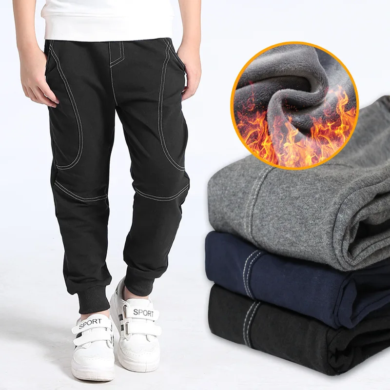 Pantaloni Per Ragazzi Pantaloni Invernali In Cotone Per Bambini Spessi Pantaloni Sportivi Per Ragazzi Autunno 5 6 8 10 12 14 Anni Abbigliamento Casual