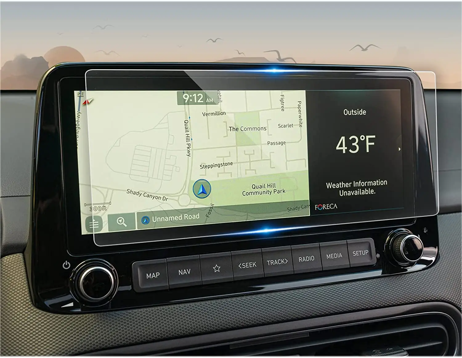 Per Il 2022 2023 Hyundai Kona (Sel, N Line, Limited E N) / Kona Ev Infotainment Touch Screen Da 10.25 Pollici, Protezione In Vetro Temperato