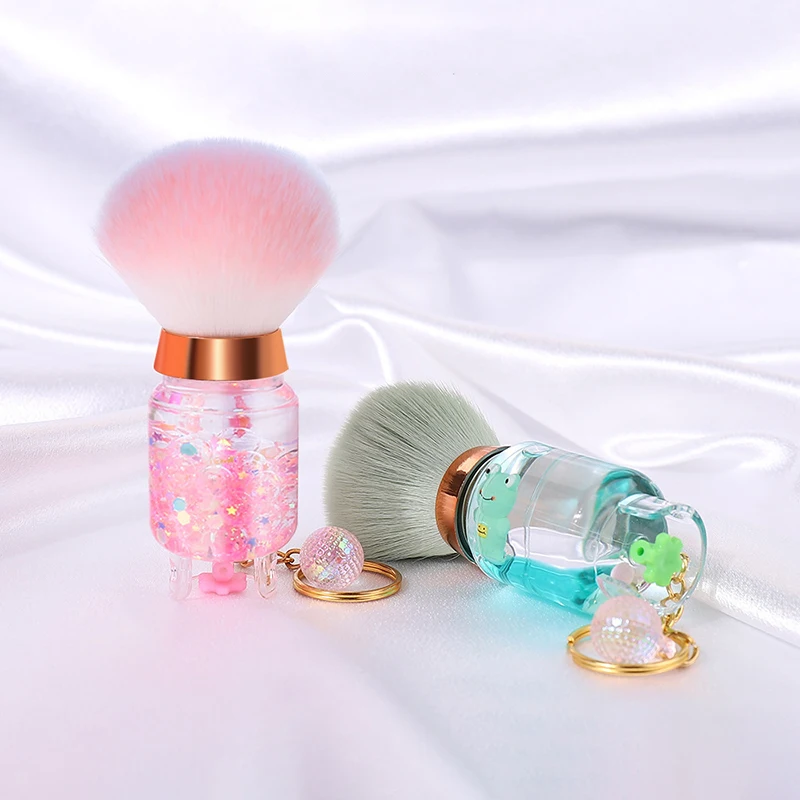 Professionals Nails Art Dust Brush Round Con Serbatoio Di Gas Decorativo Gel Dust Cleaning Make Up Brush Accessori Per Manicure Strumenti