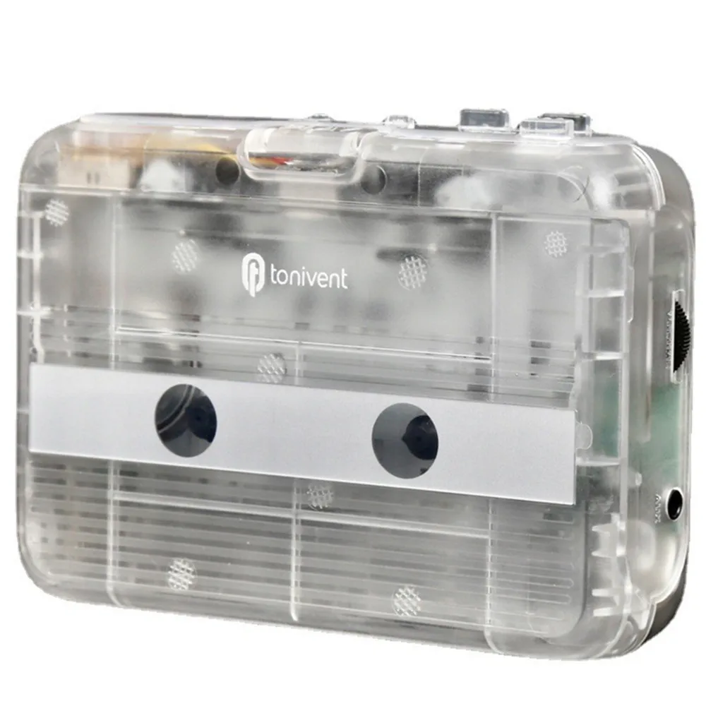Cassetta Portatile Vecchio Nastro Per Convertitore Mp3 Drive Walkman Audio Player Uscita Cuffie Da 3.5Mm Batterie Aa Alimentazione Usb 5V