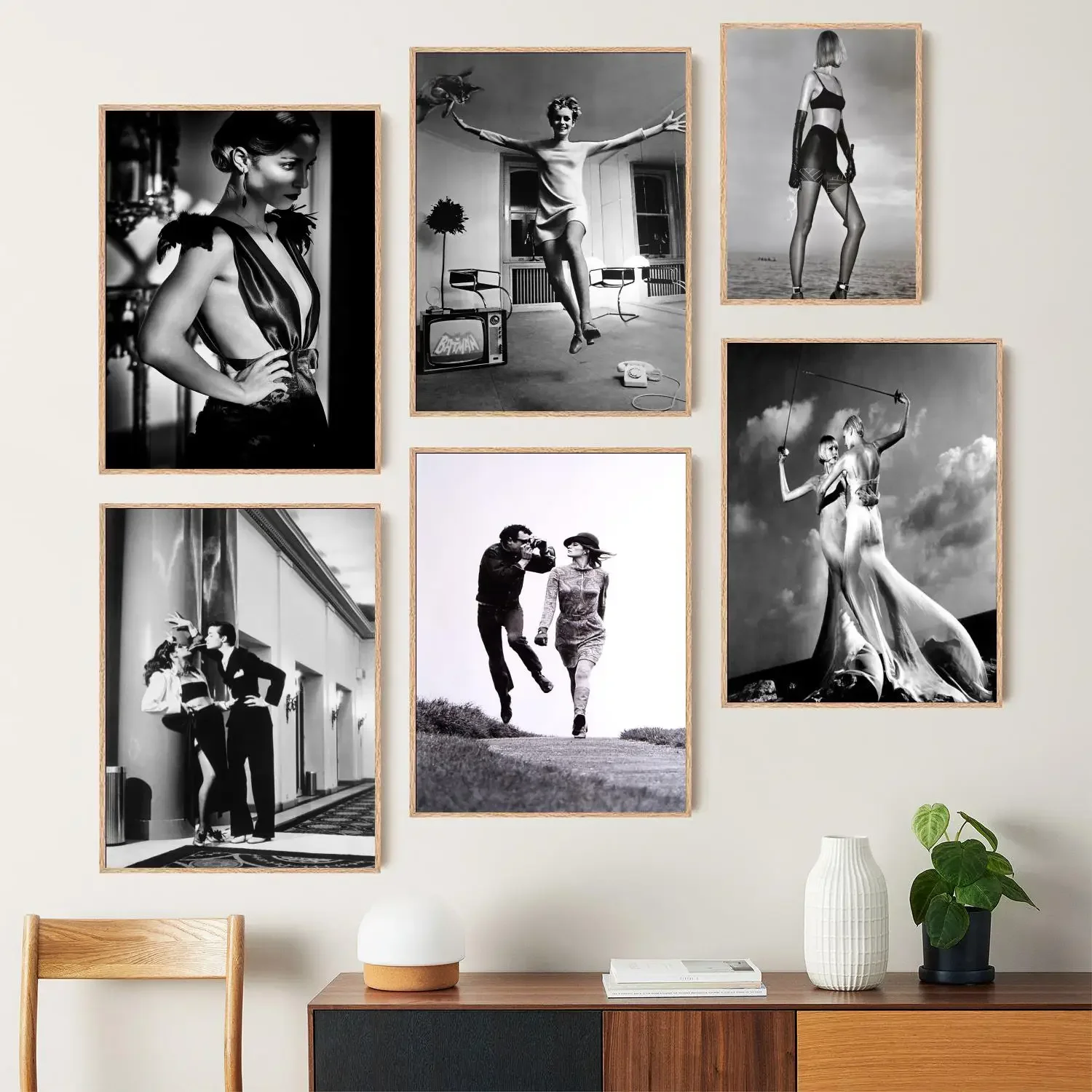 Helmut Newton Poster Prints Canvas Painting Wall Art Poster Per Modern Family Living Room Home Decor