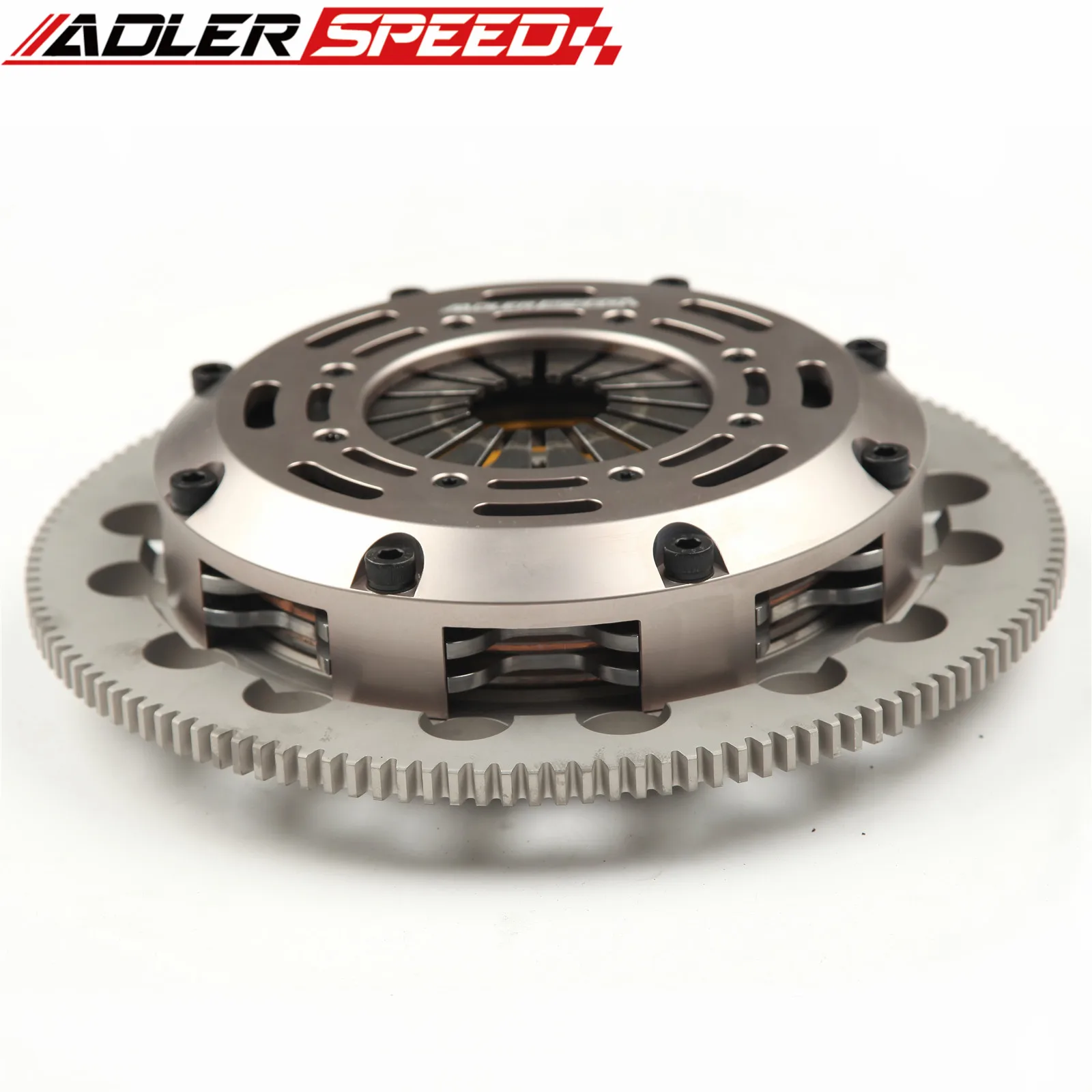 Adlerspeed Sprung Twin Disc Kit Frizione Medium Per 2000-2006 Audi Tt Quattro 1.8T 6 Velocità