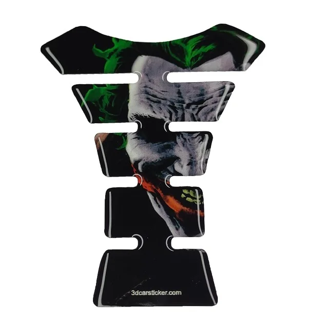 Tank Pad Fuel Prodector 3D Sticker Decal Moto Gas Protect Per Joker Batman Moves Series Green Hair Gift Helmet Warning