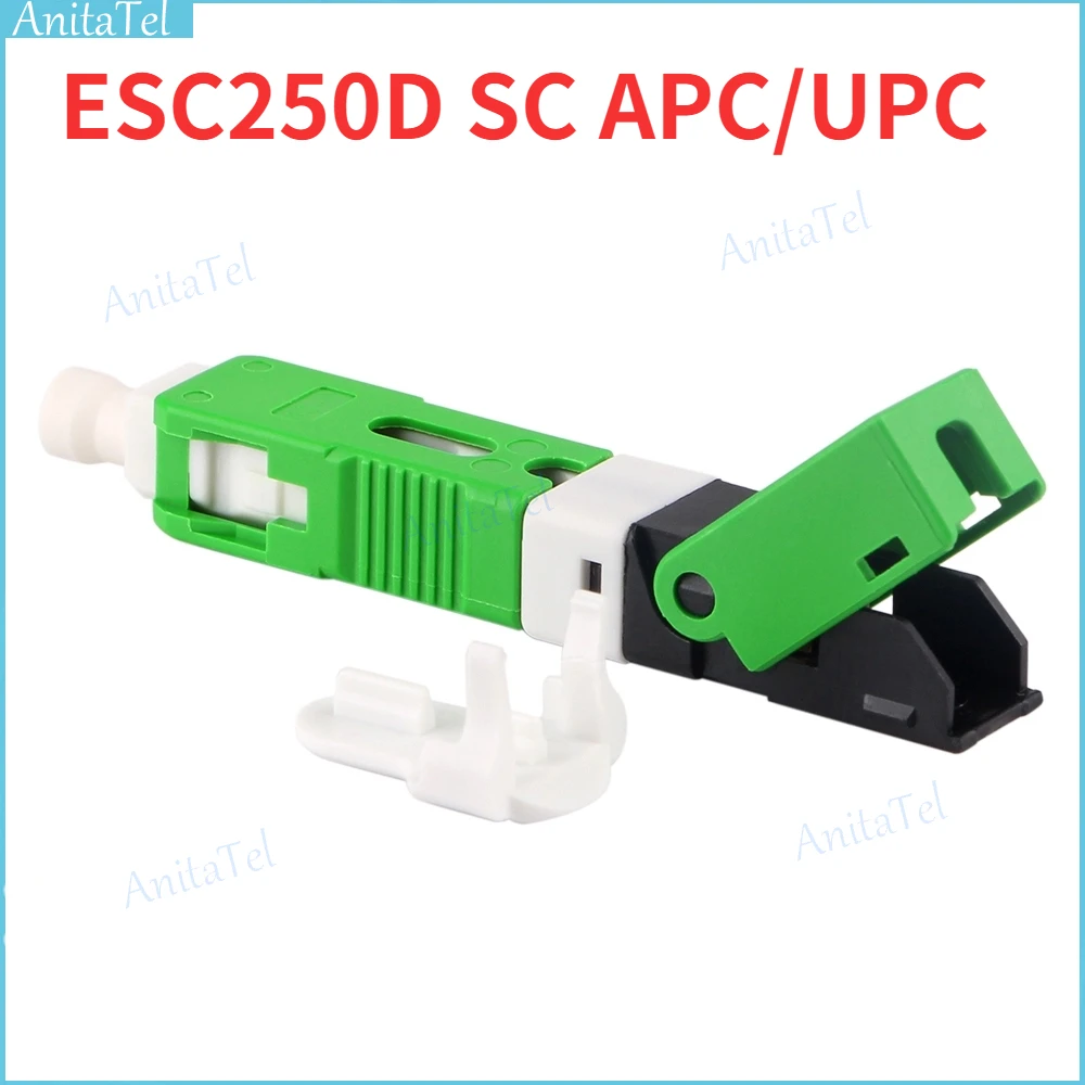 Connettore Rapido In Fibra Ottica Ftth Apc Upc Da 200 Pezzi Esc250D Connettore Rapido Ottico Rapido E Freddo Integrato Sc Sm Single Mode
